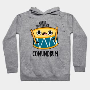 Conumdrum Cute Duummer Drum Pun Hoodie